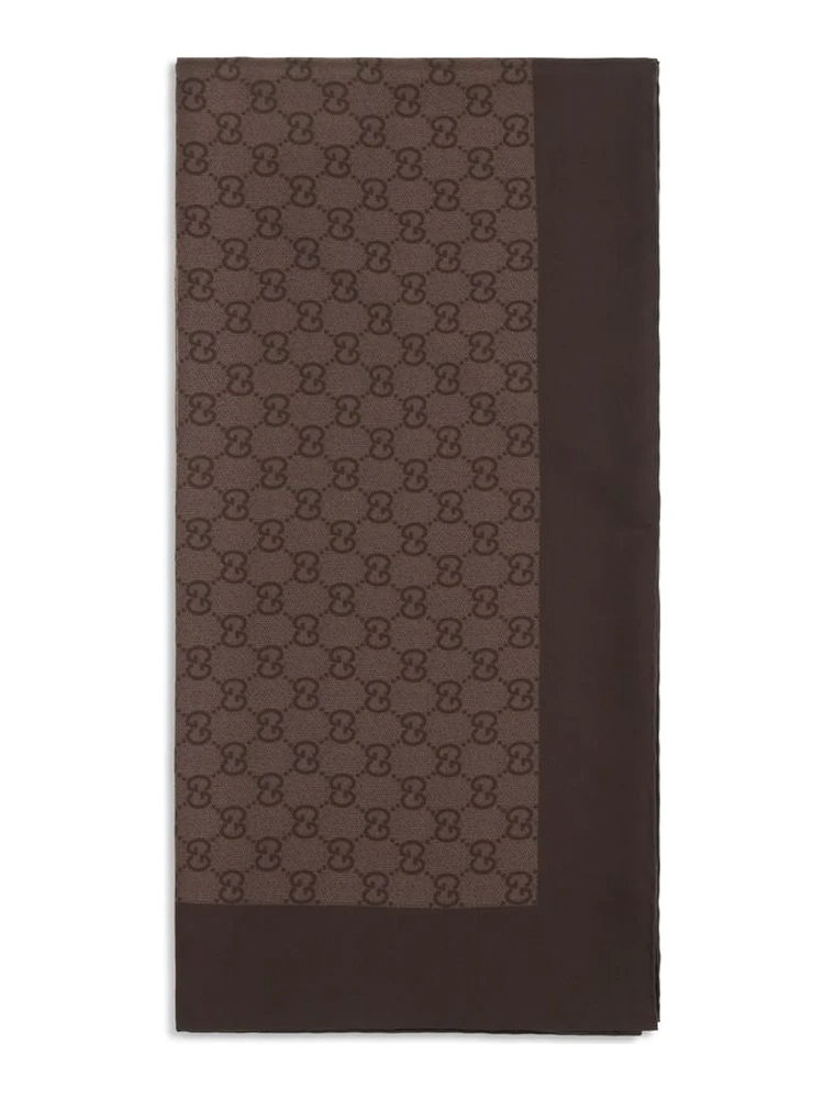 Brown Silk Foulard