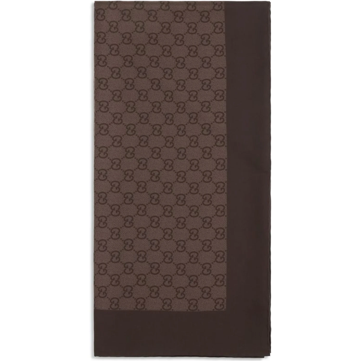 Brown Silk Foulard
