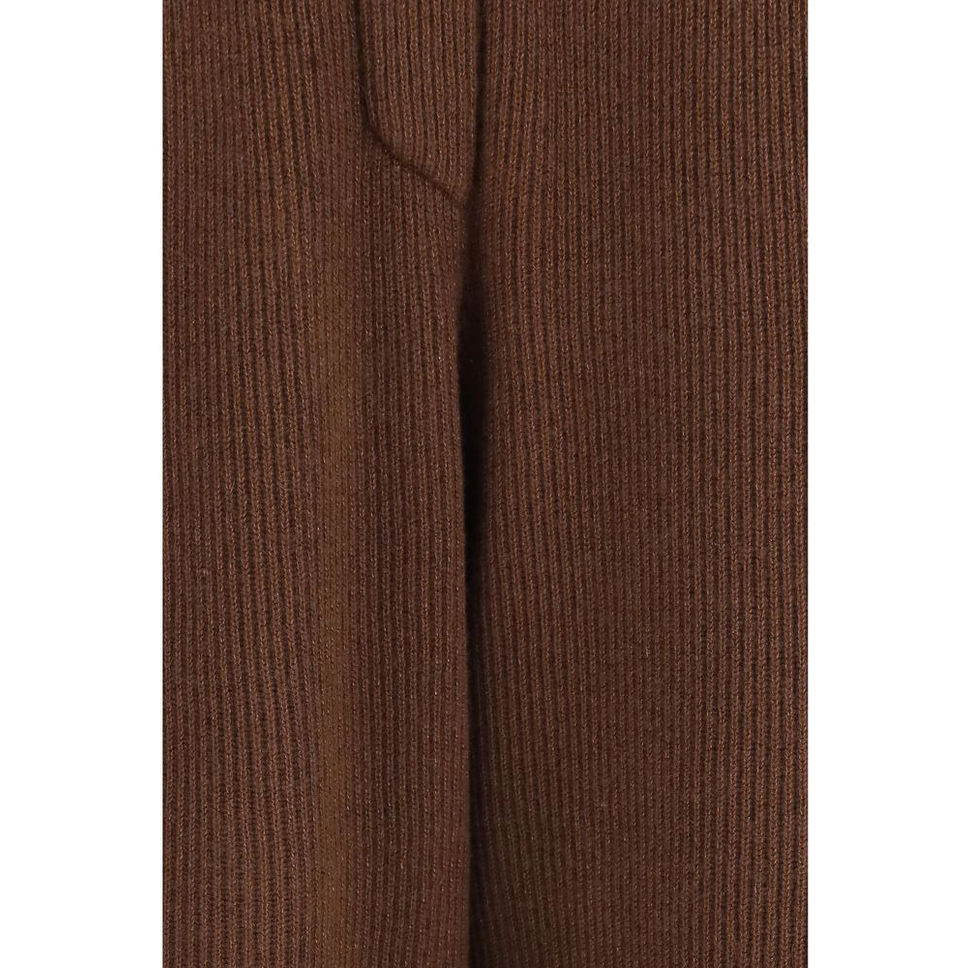 Brown Cashmere Casual Pants