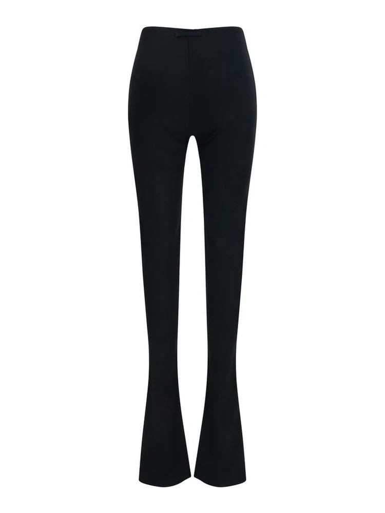 Black Viscose Flared Pants alternative