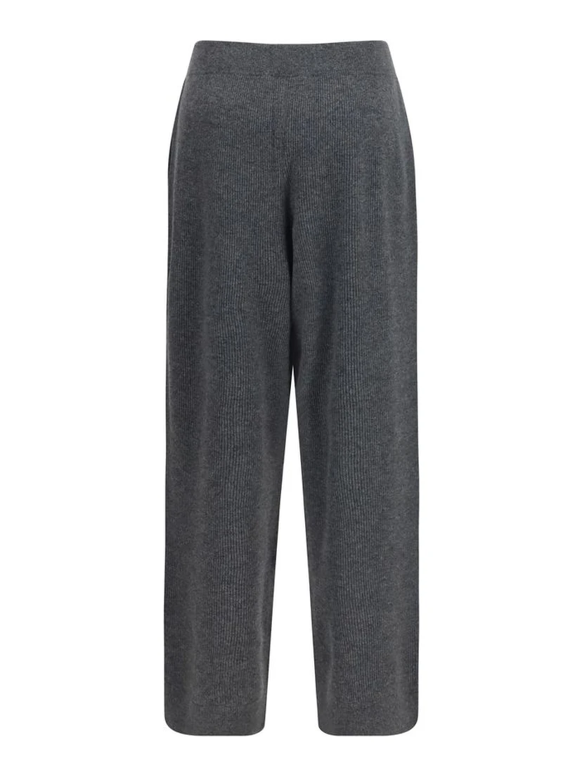 Gray Cashmere Casual Pants