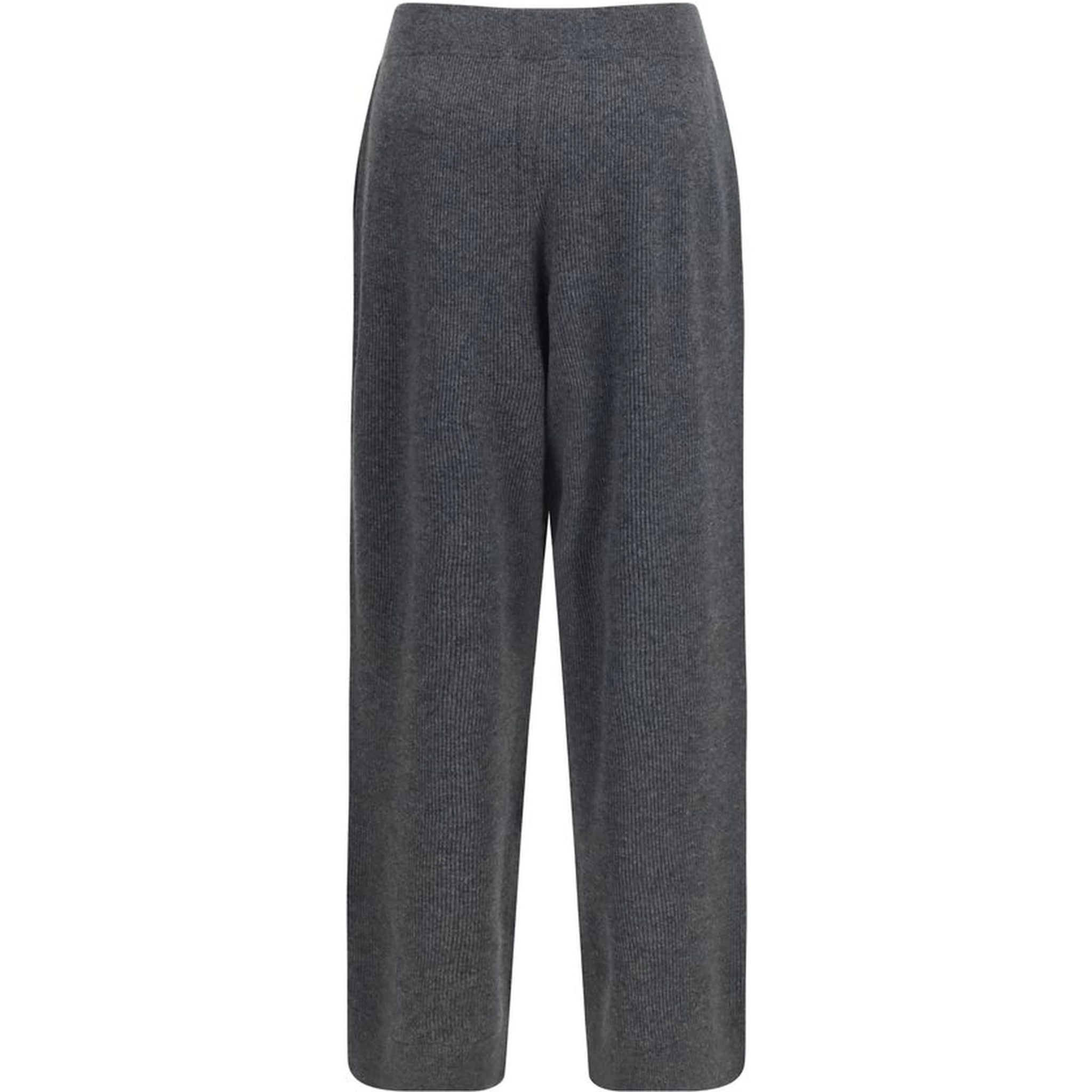 Gray Cashmere Casual Pants