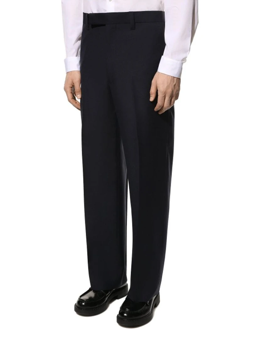Blue Wool Dress Pants