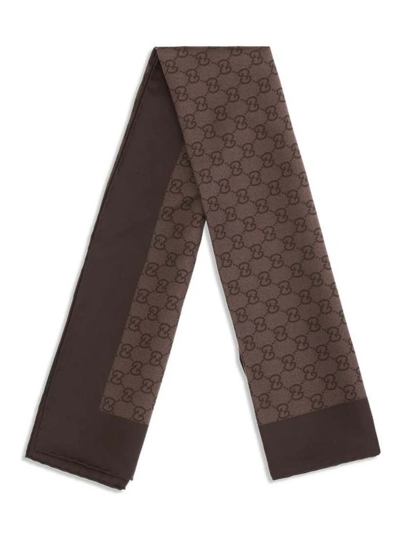Brown Silk Foulard