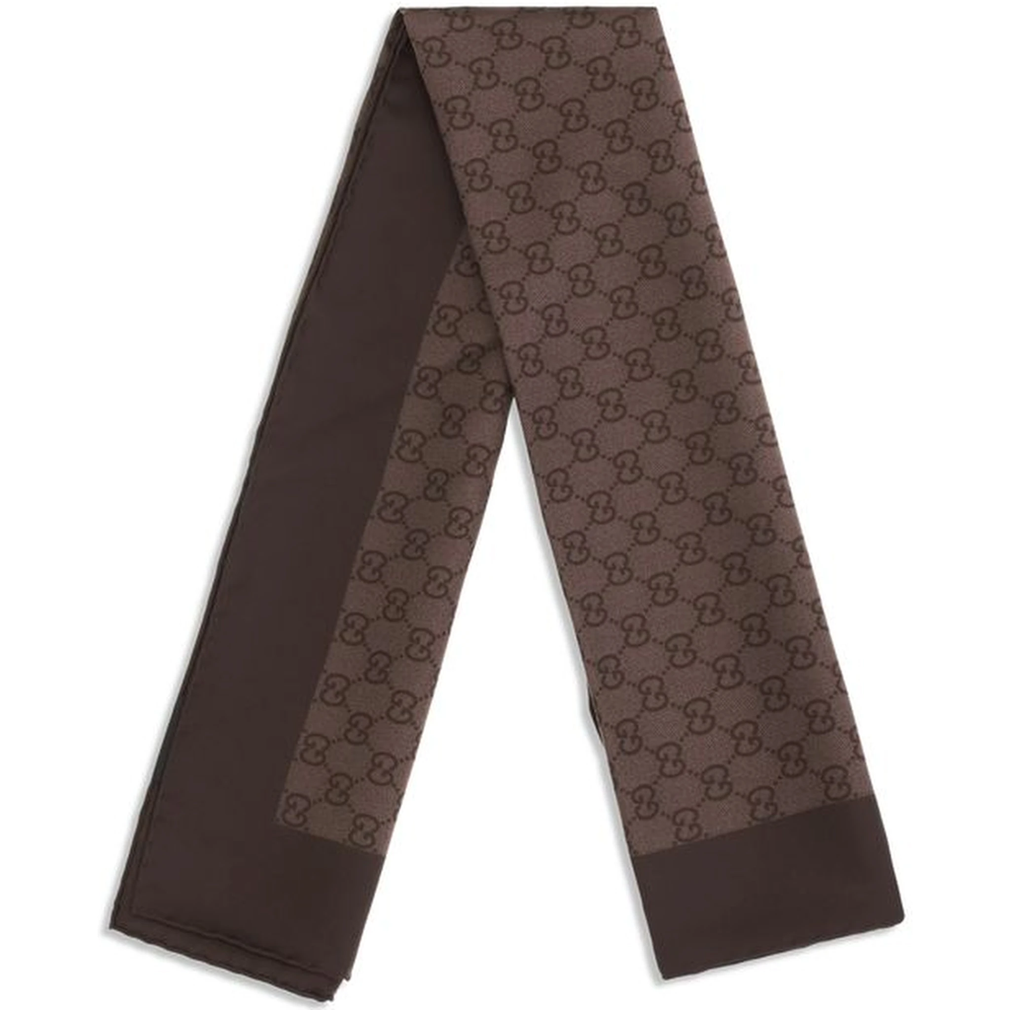 Brown Silk Foulard
