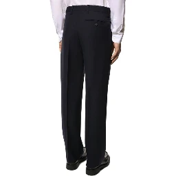 Blue Wool Dress Pants