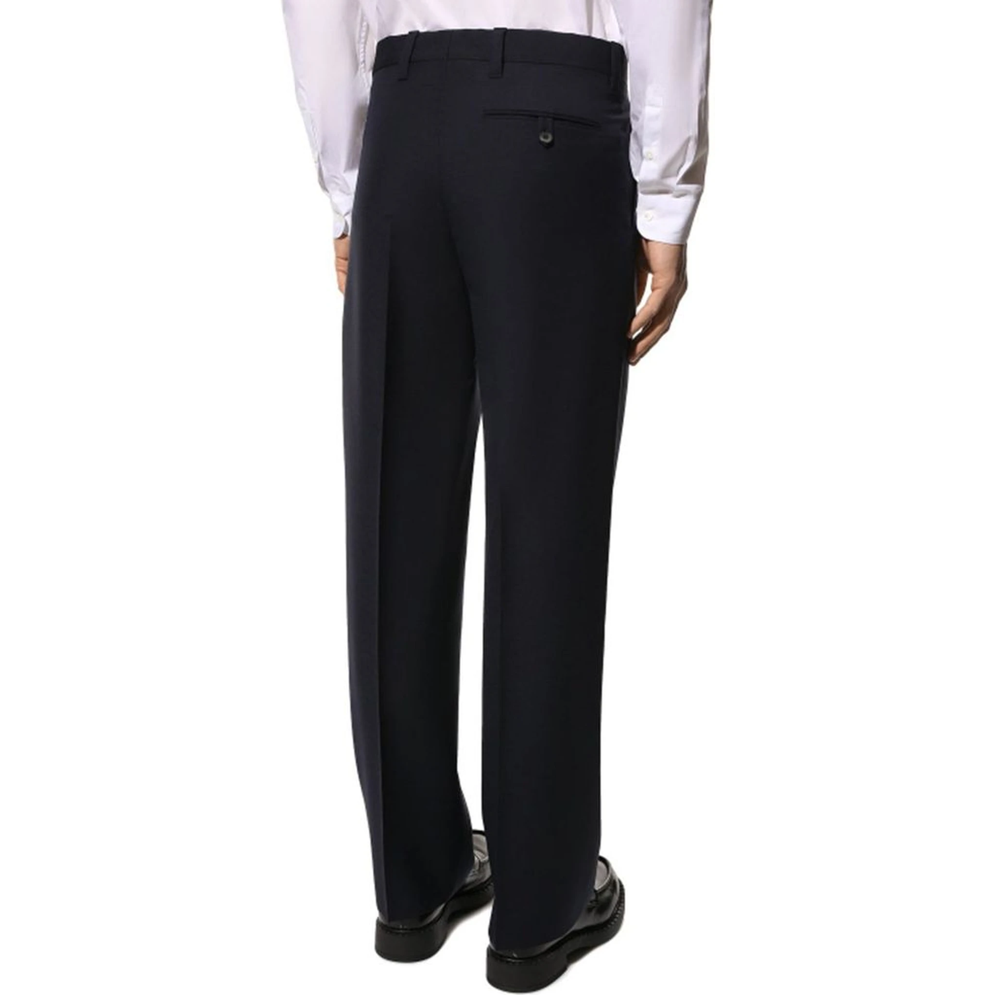 Blue Wool Dress Pants
