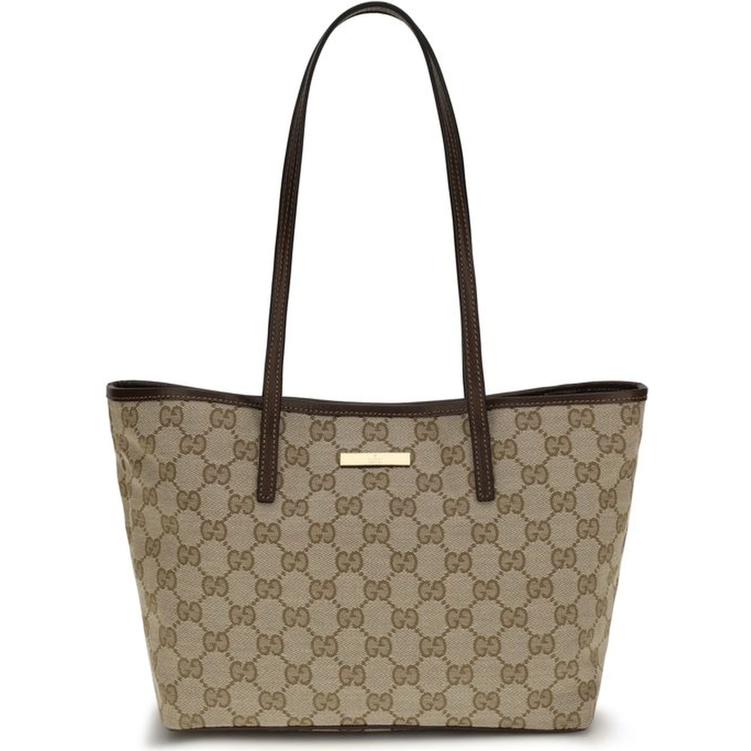 Beige Fabric Handbag