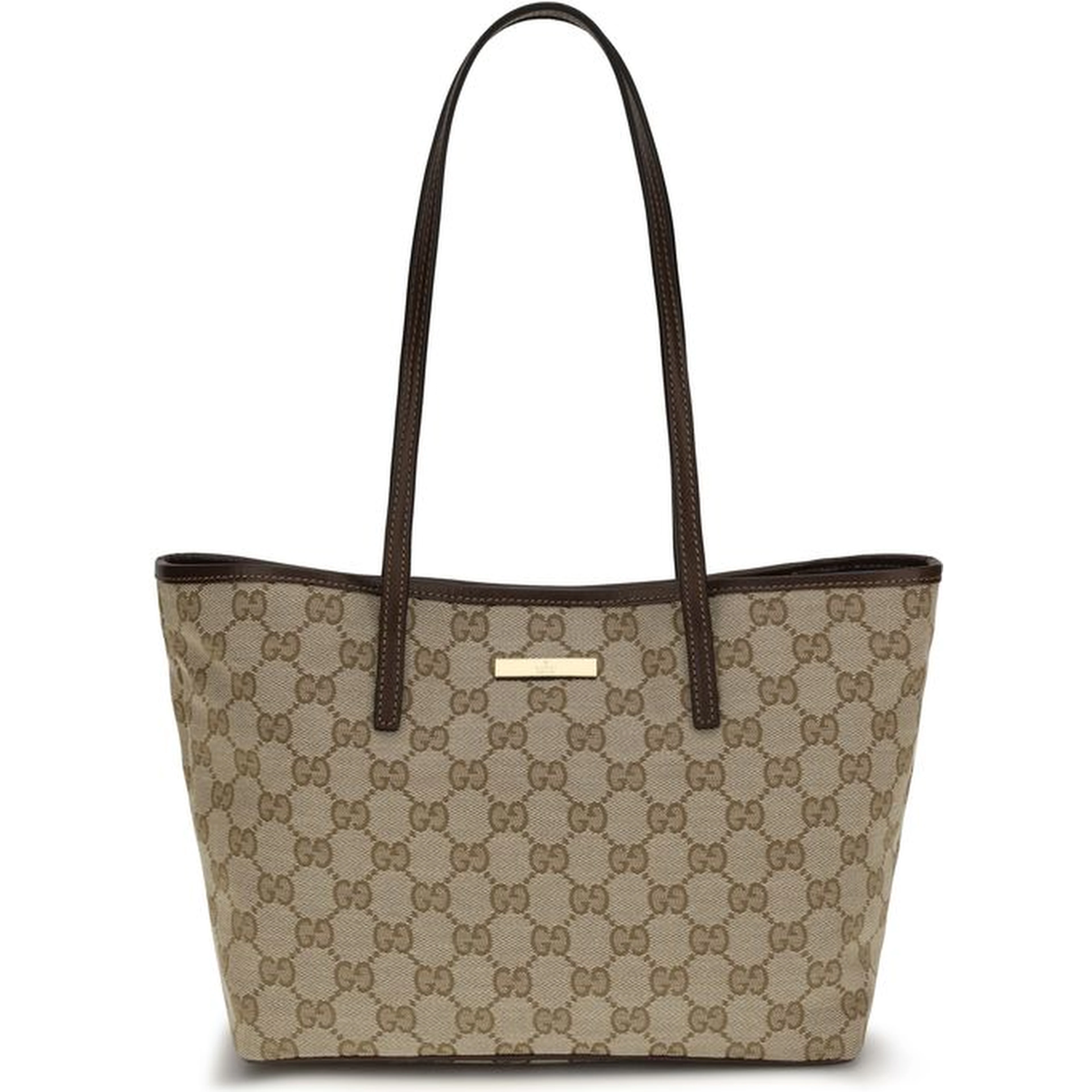Beige Fabric Handbag