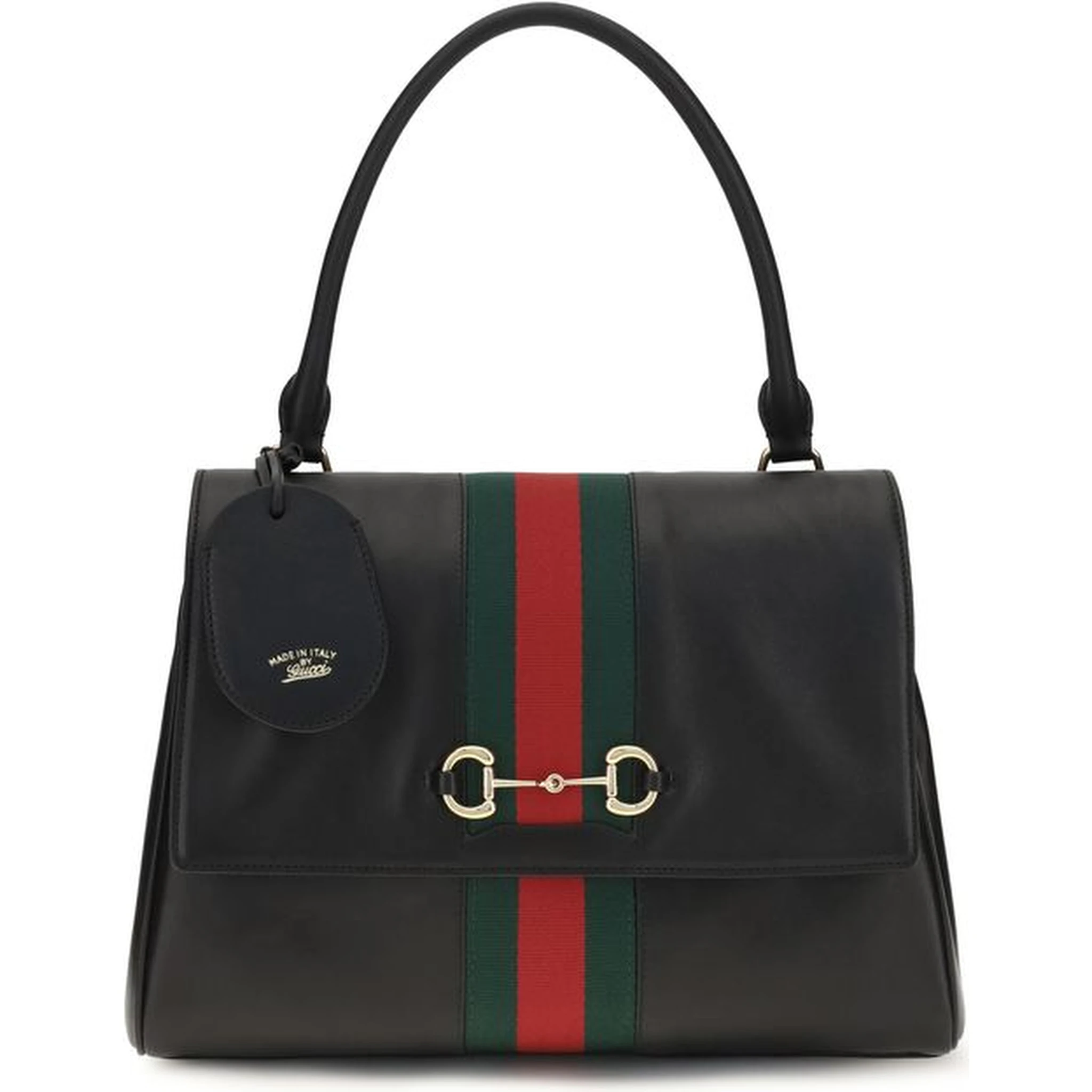 Black Calf Leather Bos Taurus Handbag