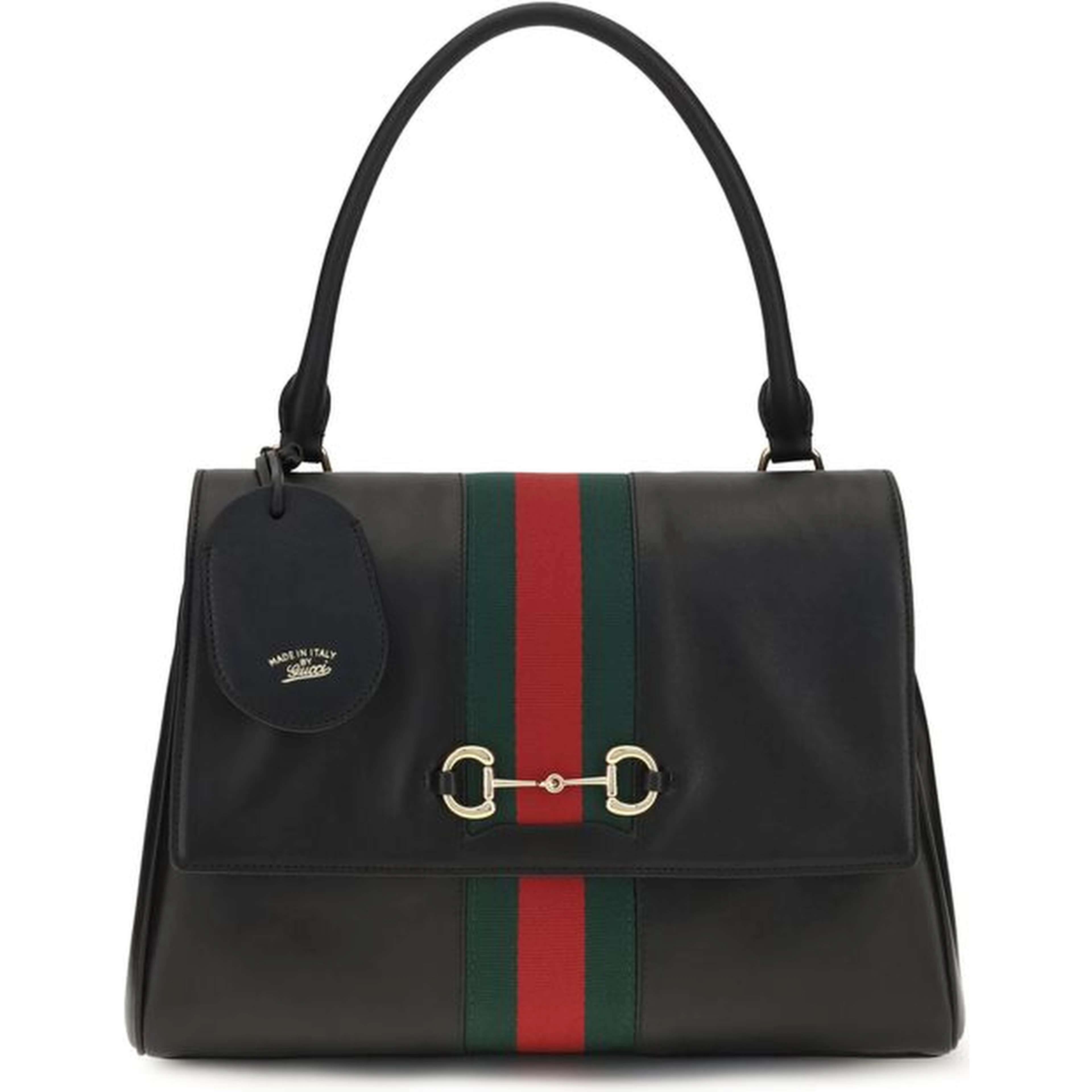 Black Calf Leather Bos Taurus Handbag
