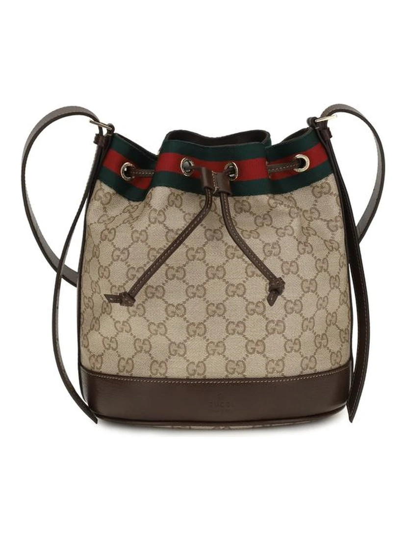 Beige Fabric Handbag
