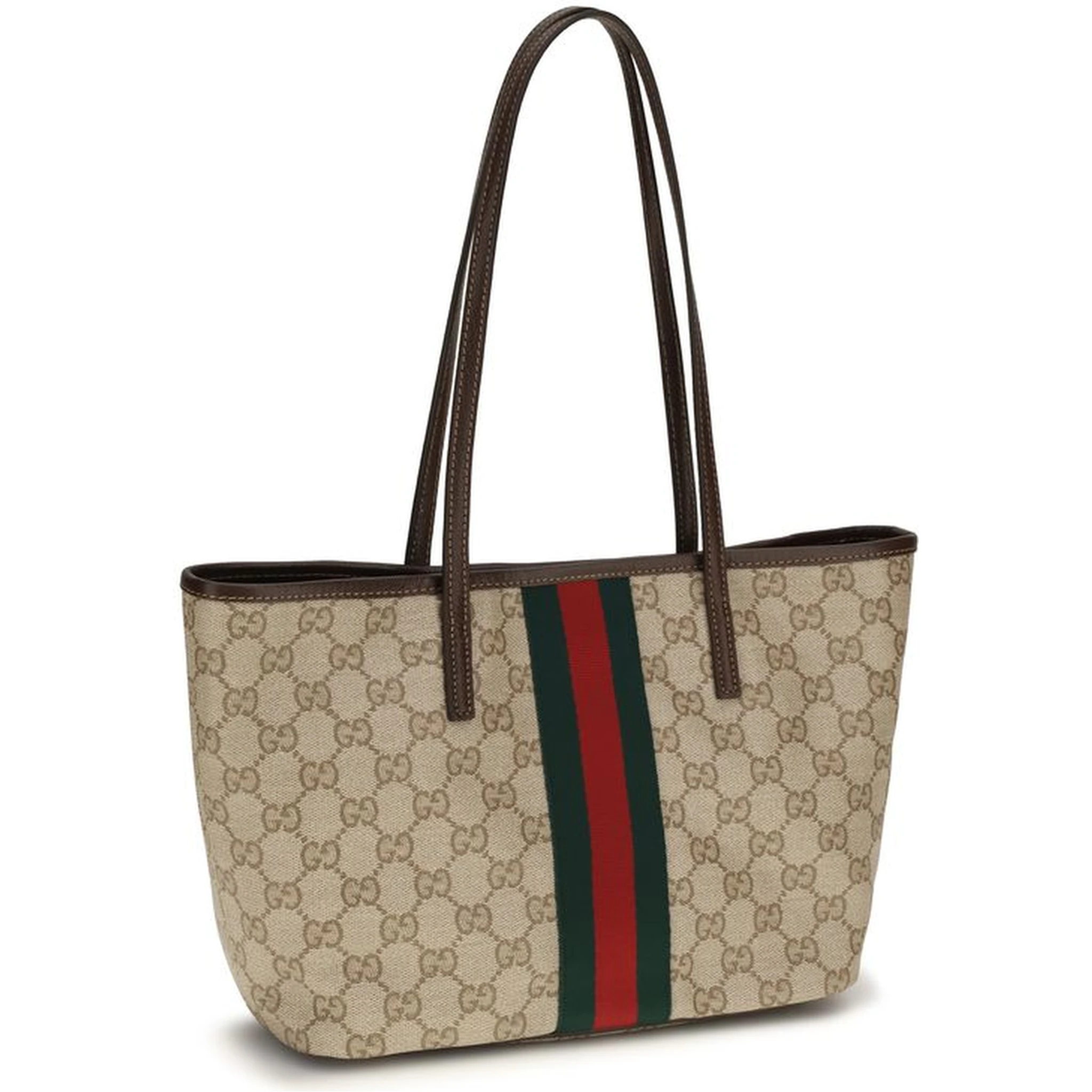 Beige Fabric Handbag
