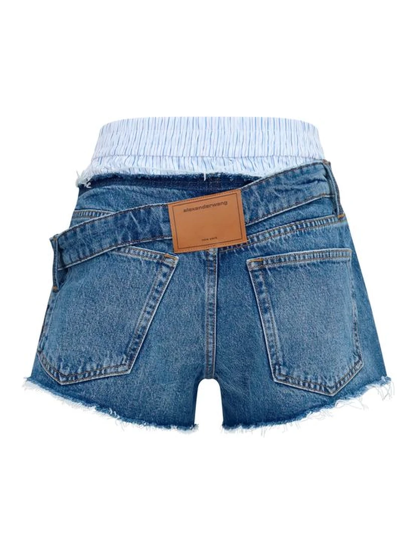 Blue Denim Shorts