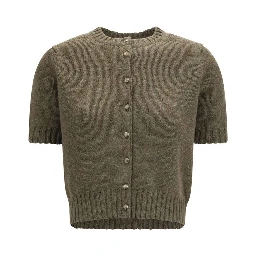 Bicolor Cashmere Cardigan