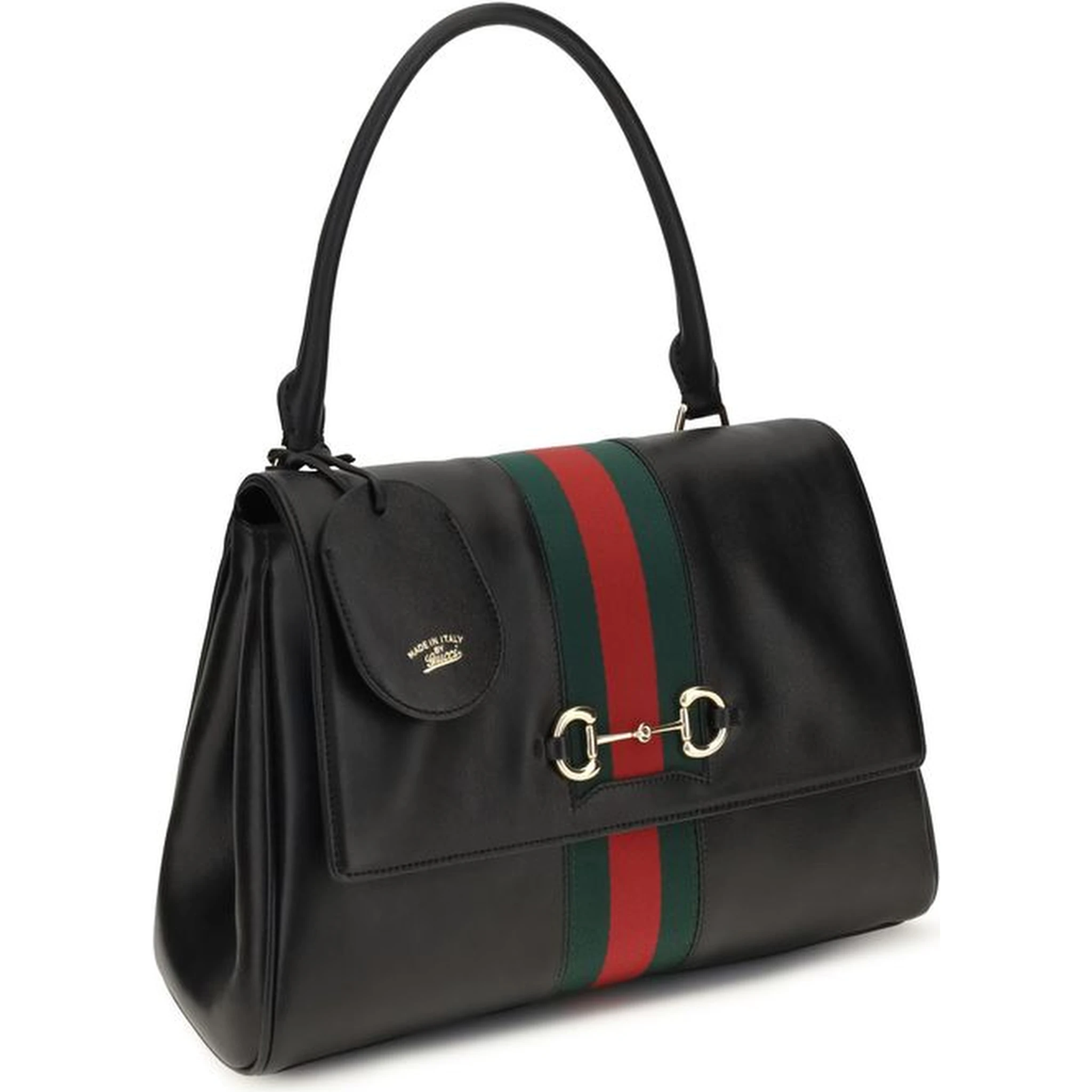 Black Calf Leather Bos Taurus Handbag
