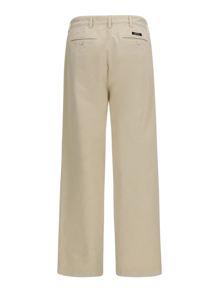 Beige Cotton Casual Pants alternative