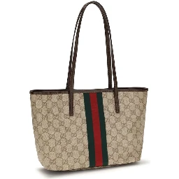 Beige Fabric Handbag