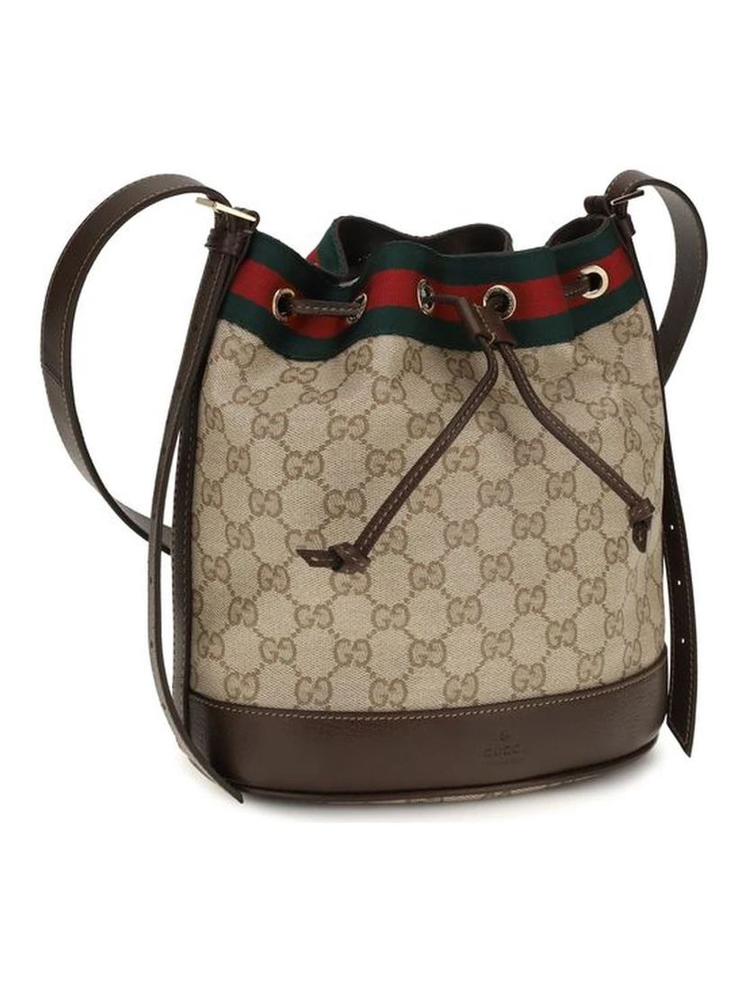 Beige Fabric Handbag