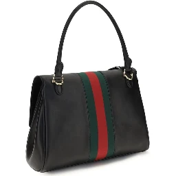 Black Calf Leather Bos Taurus Handbag