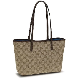 Beige Fabric Handbag