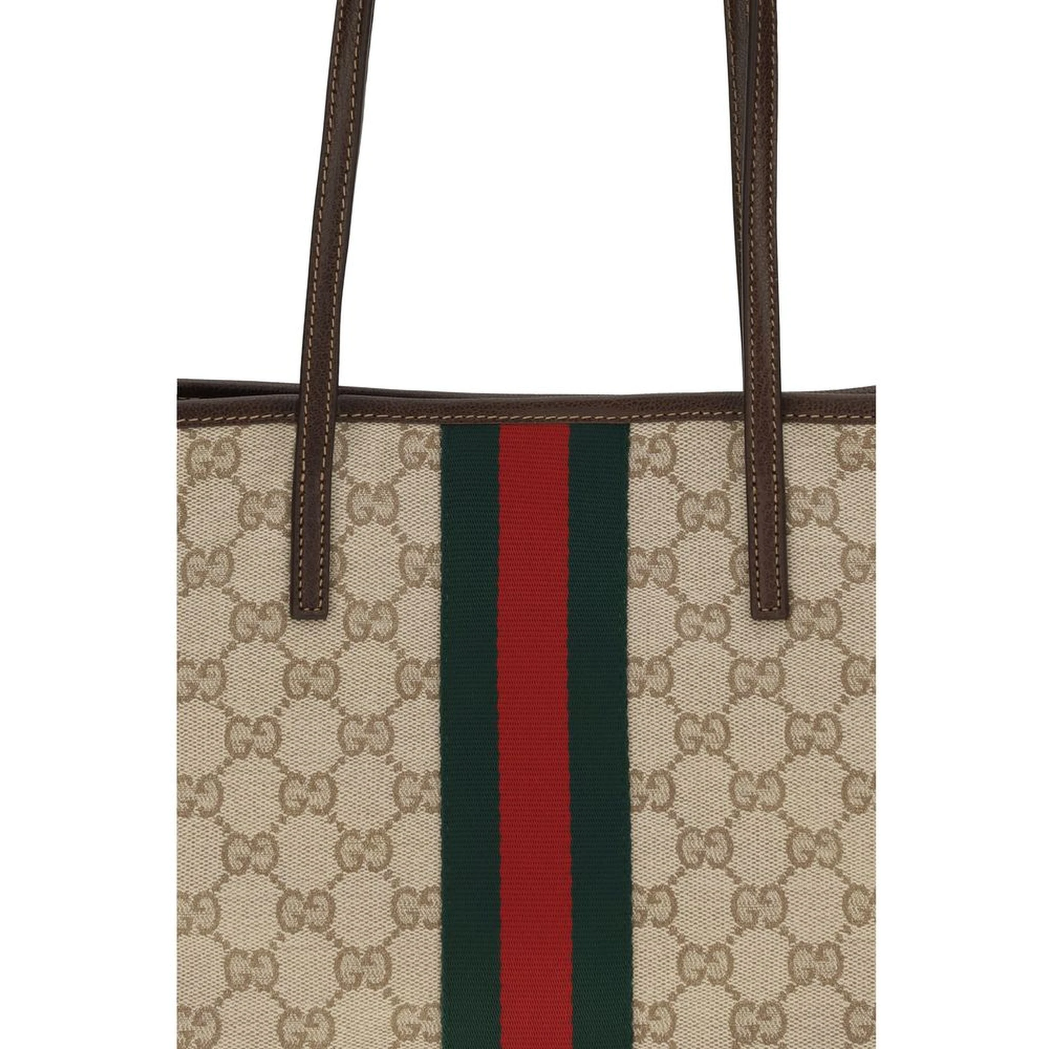 Beige Fabric Handbag