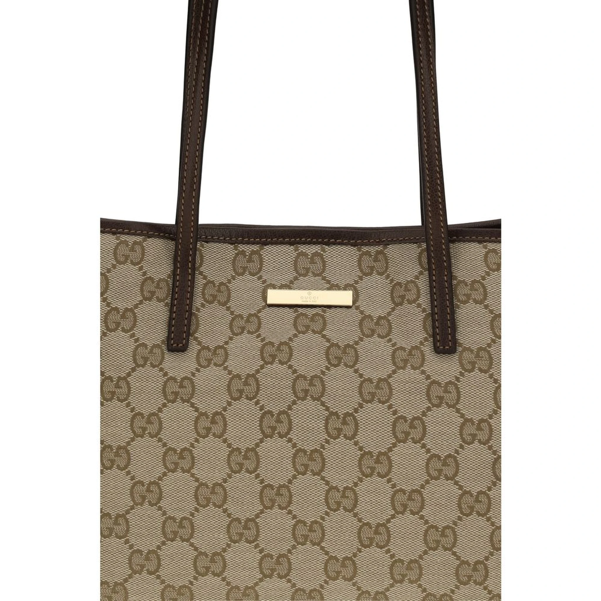 Beige Fabric Handbag