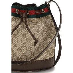 Beige Fabric Handbag