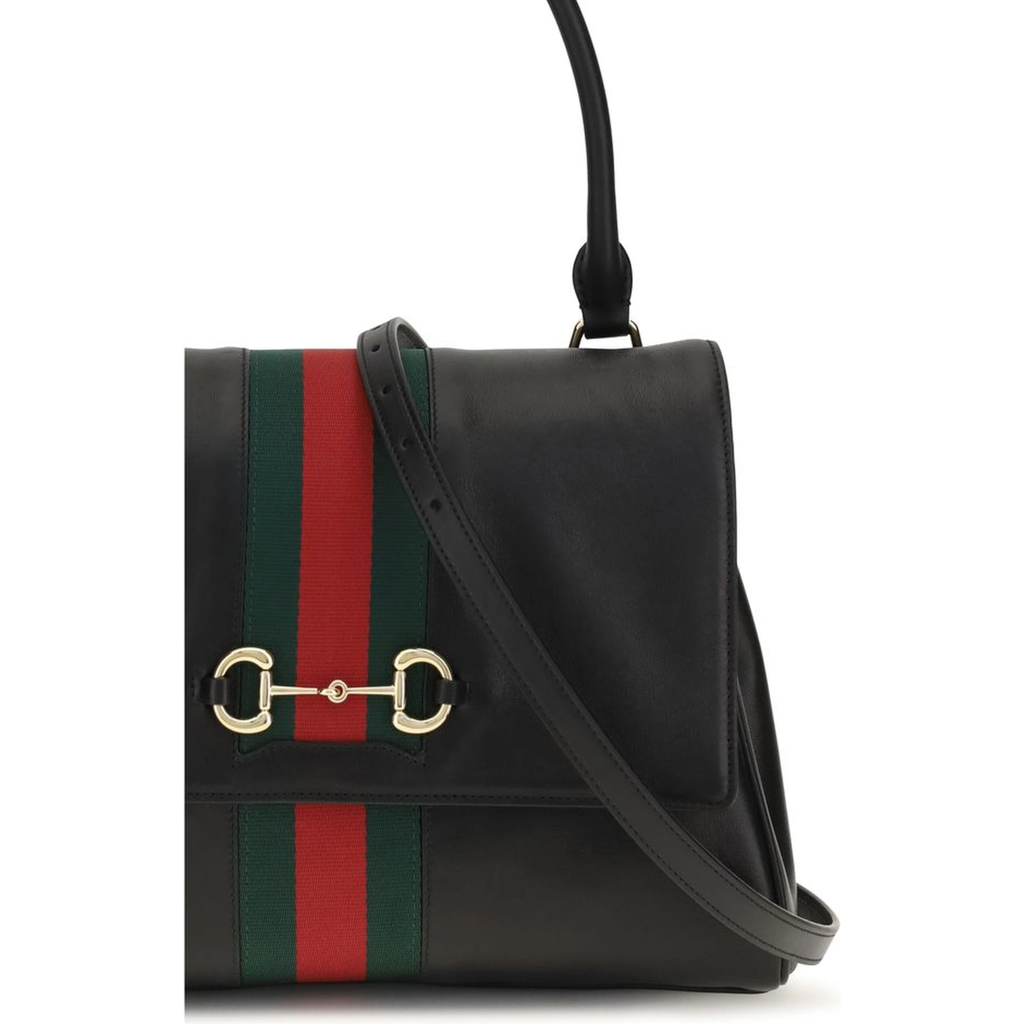 Black Calf Leather Bos Taurus Handbag