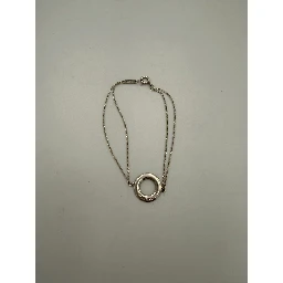 TIFFANY & CO. Silver Bracelet with Double Chain