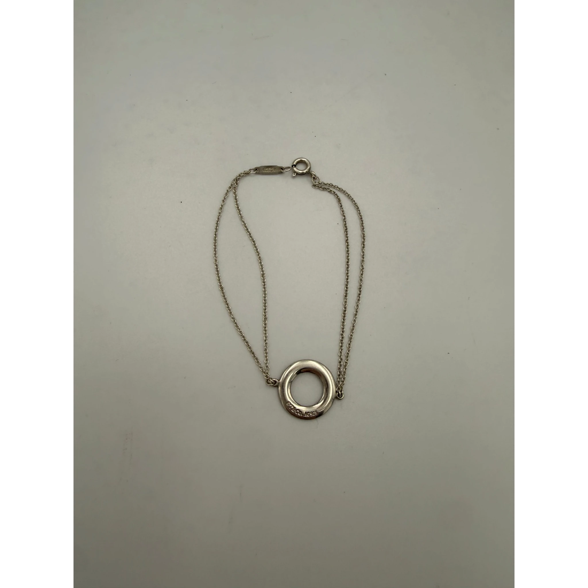 TIFFANY & CO. Silver Bracelet with Double Chain