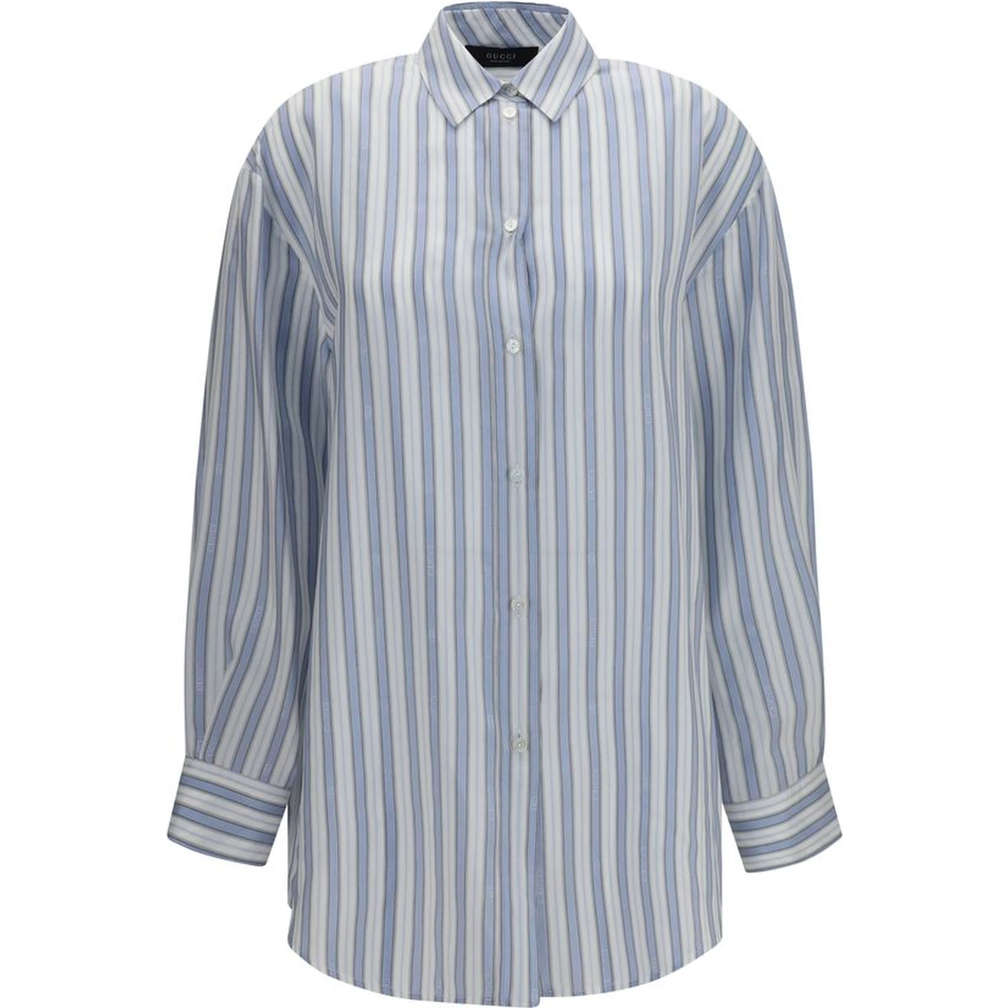 Blue Silk Shirt