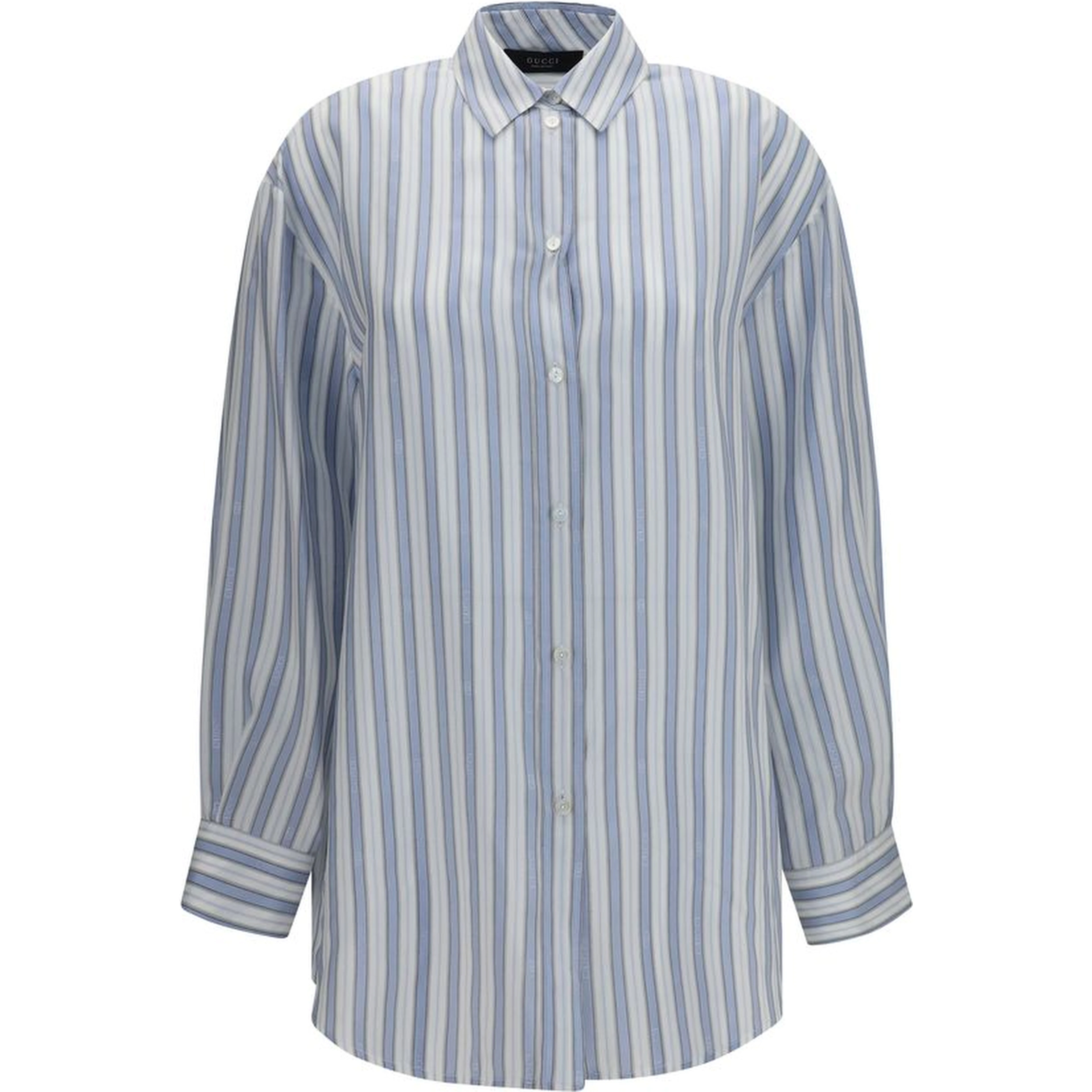 Blue Silk Shirt