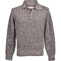 Brown Elastane Sweatshirt