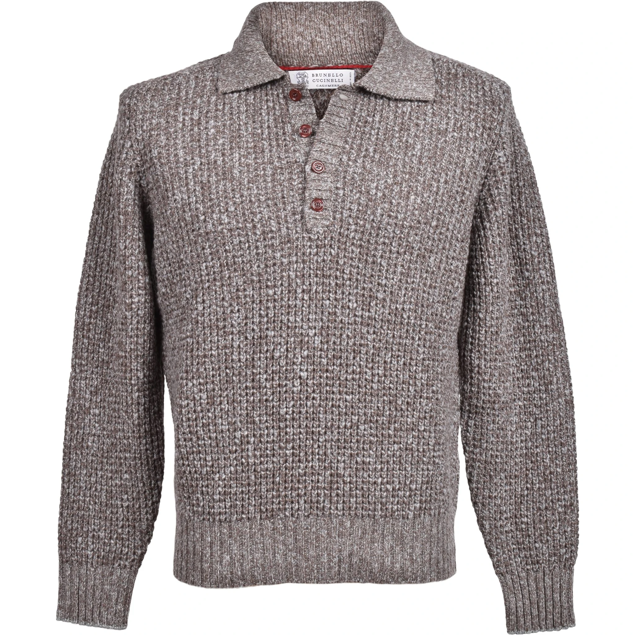 Brown Elastane Sweatshirt