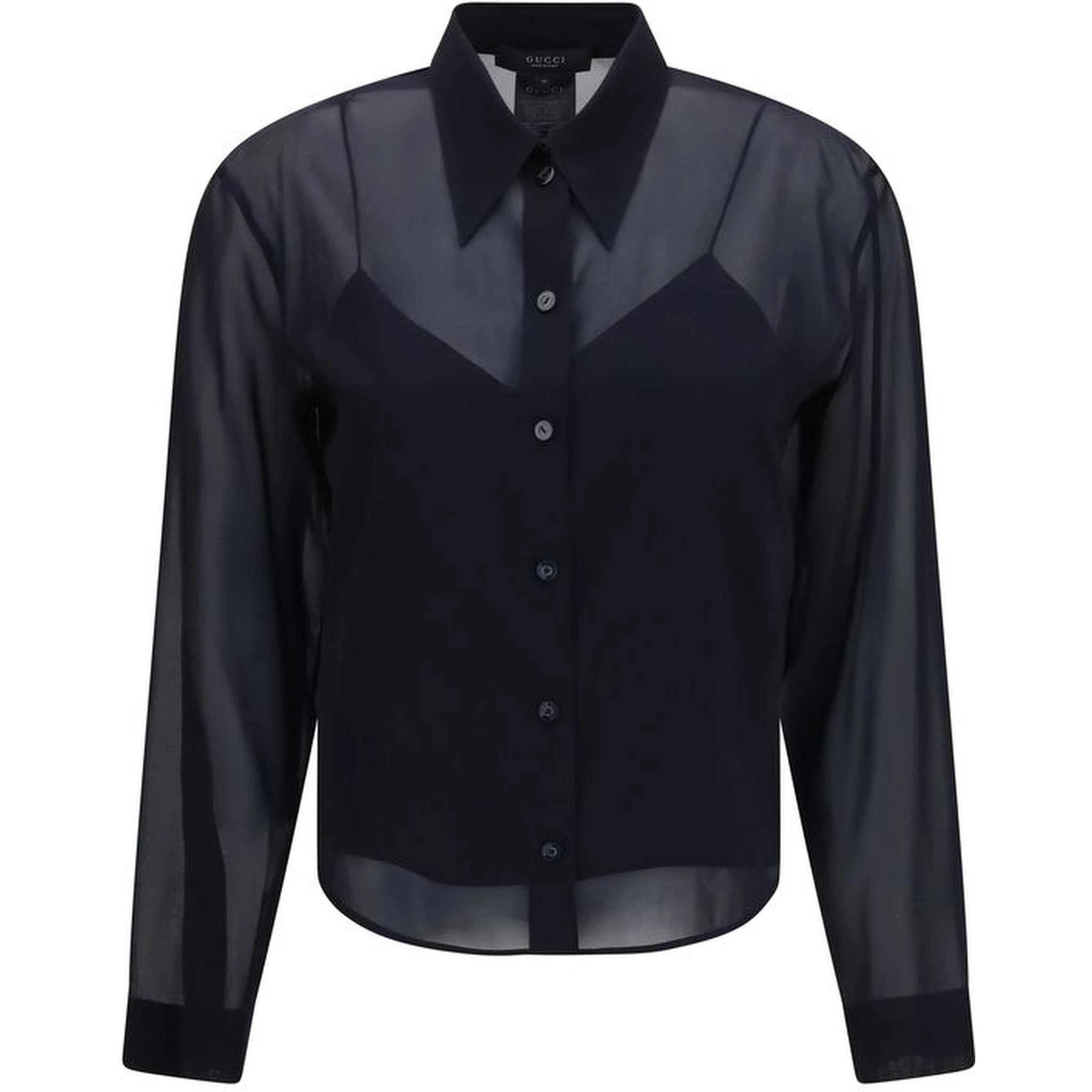Black Silk Dress Shirt