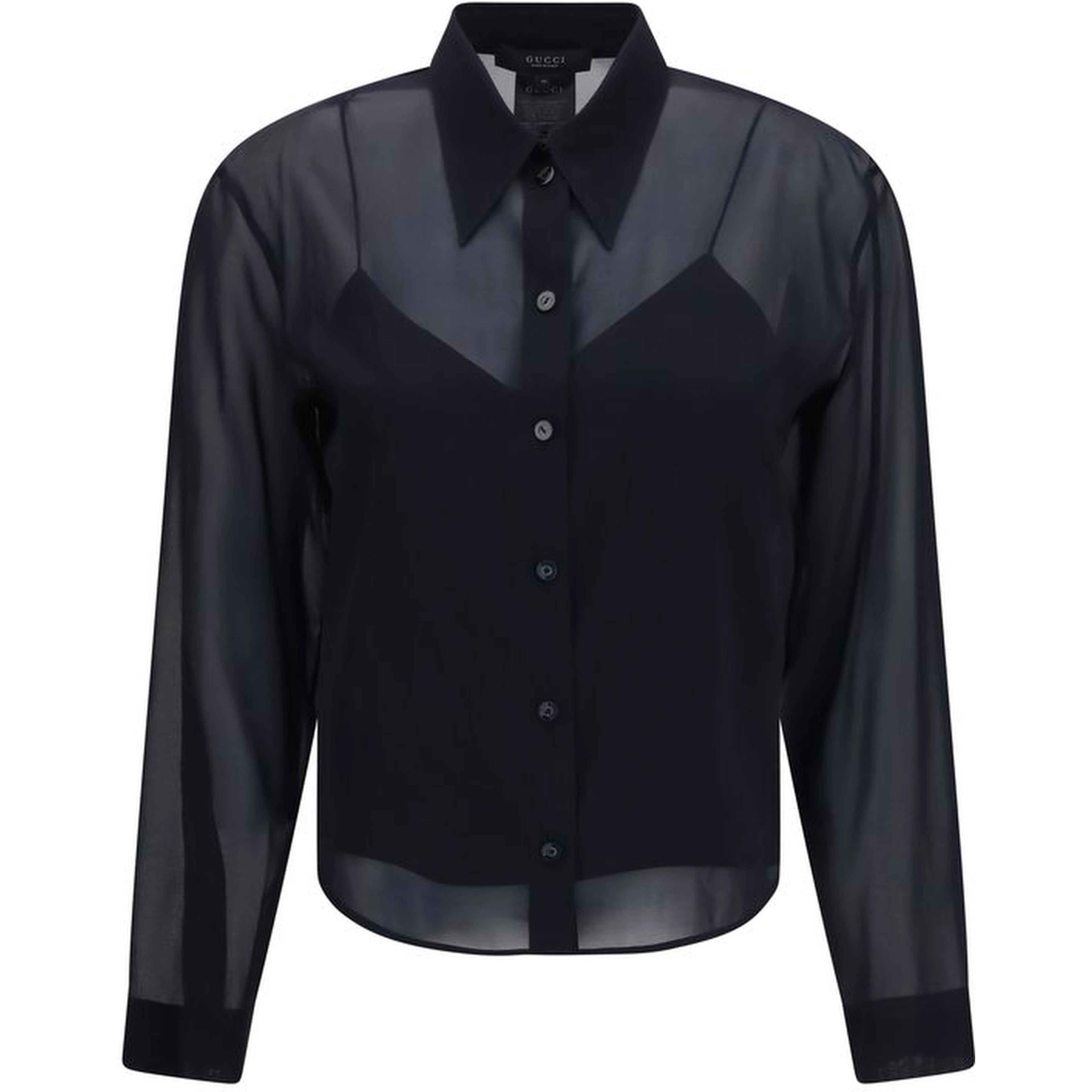 Black Silk Dress Shirt