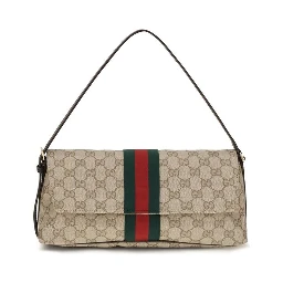 Beige Fabric Handbag
