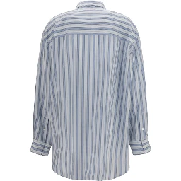 Blue Silk Shirt