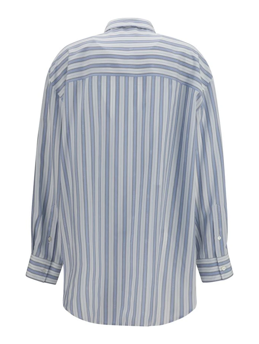 Blue Silk Shirt