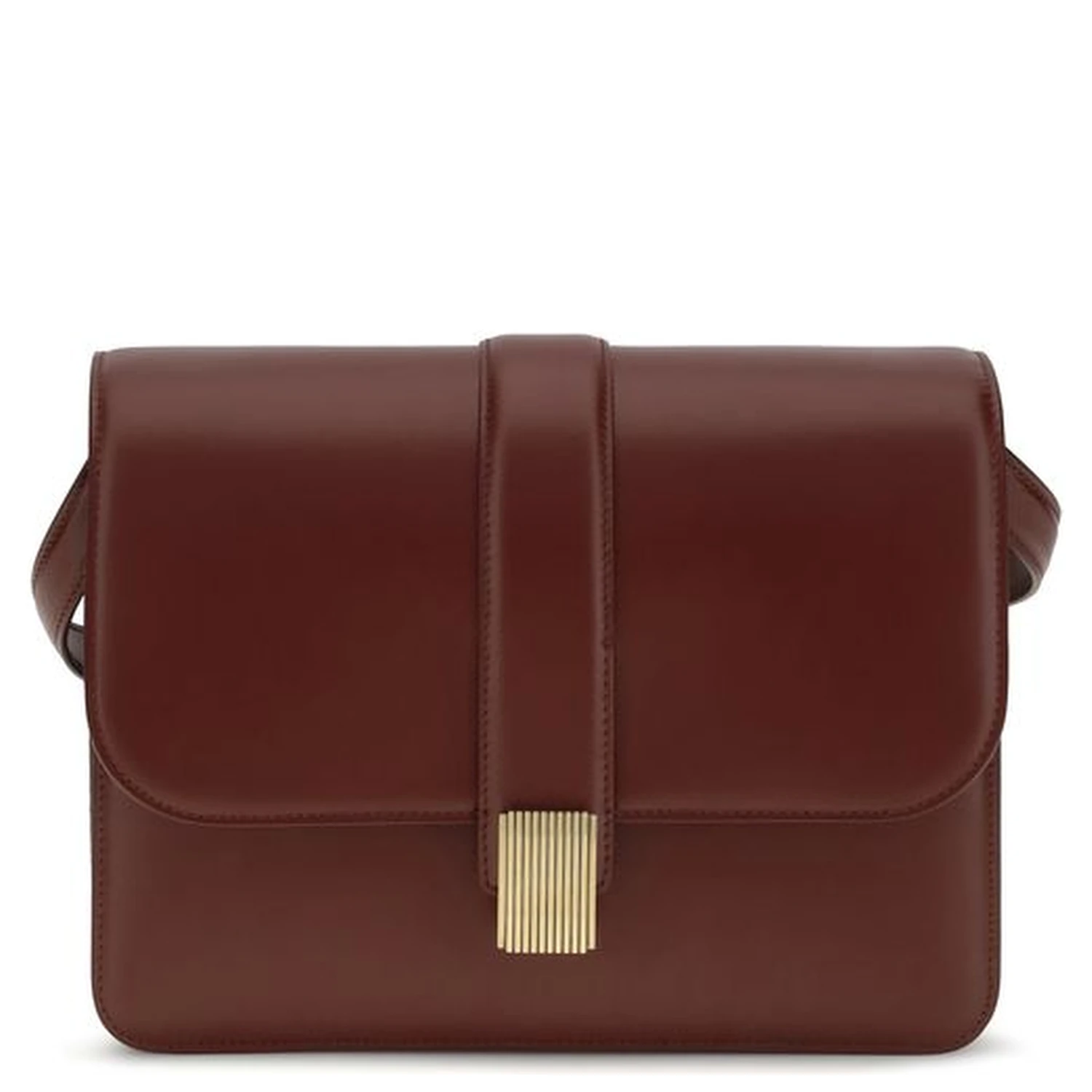 Bordeaux Calf Leather Bos Taurus Shoulder Bag