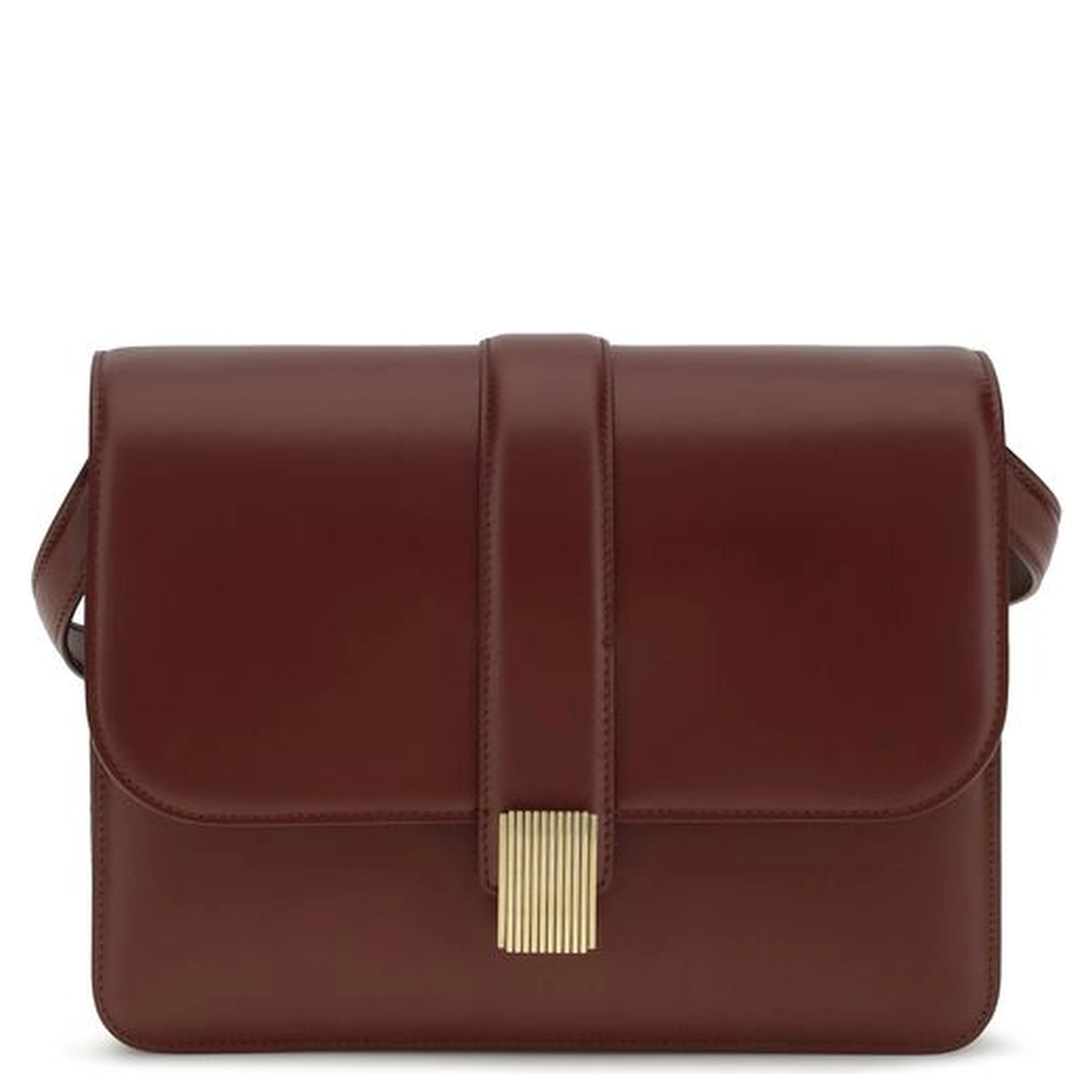 Bordeaux Calf Leather Bos Taurus Shoulder Bag