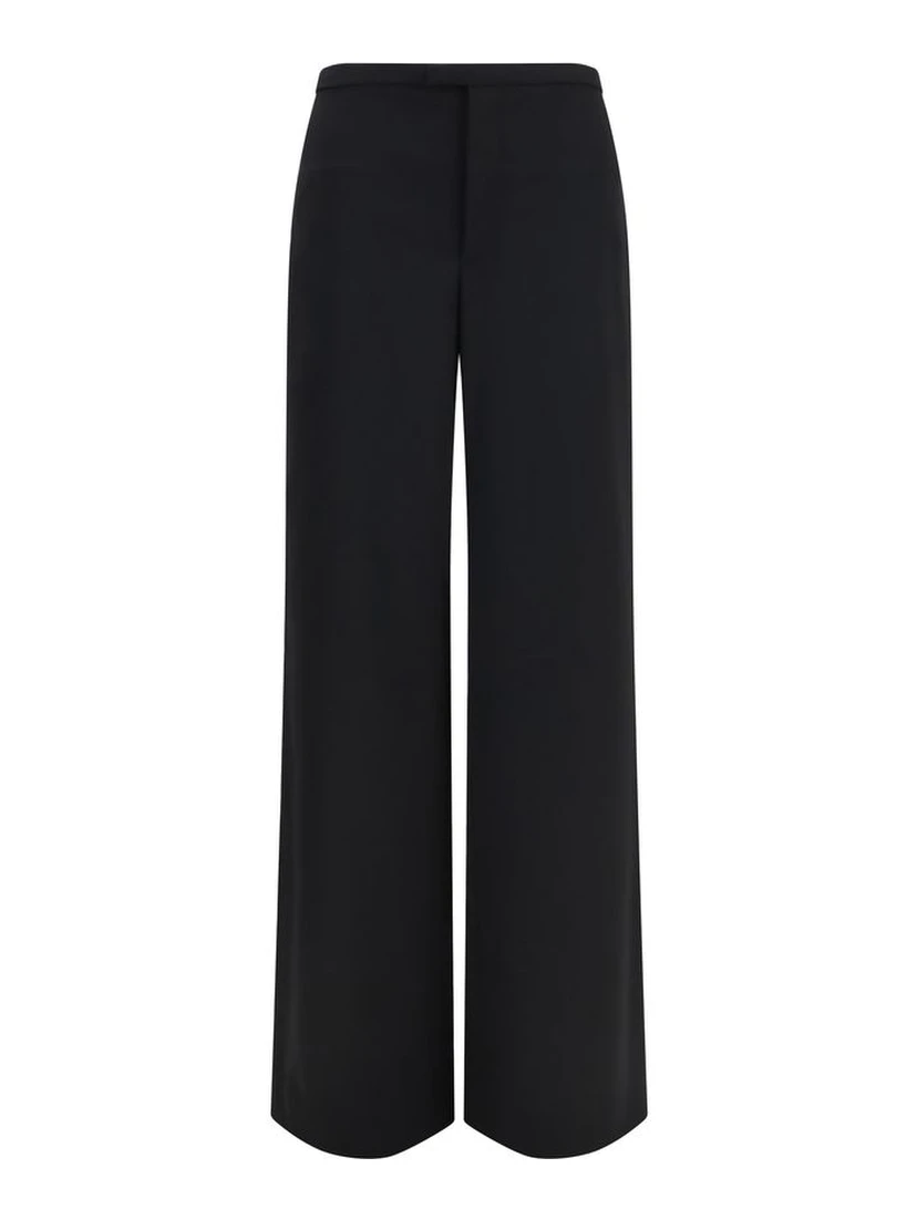 Black Wool Oves Aries Casual Pants
