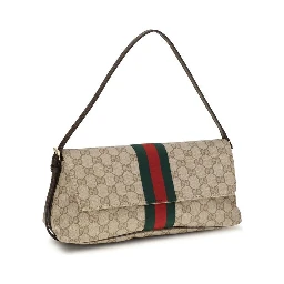 Beige Fabric Handbag