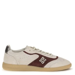 Beige Calf Leather Bos Taurus Low Top Sneakers
