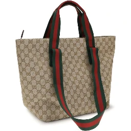 Beige Fabric Shoulder Bag