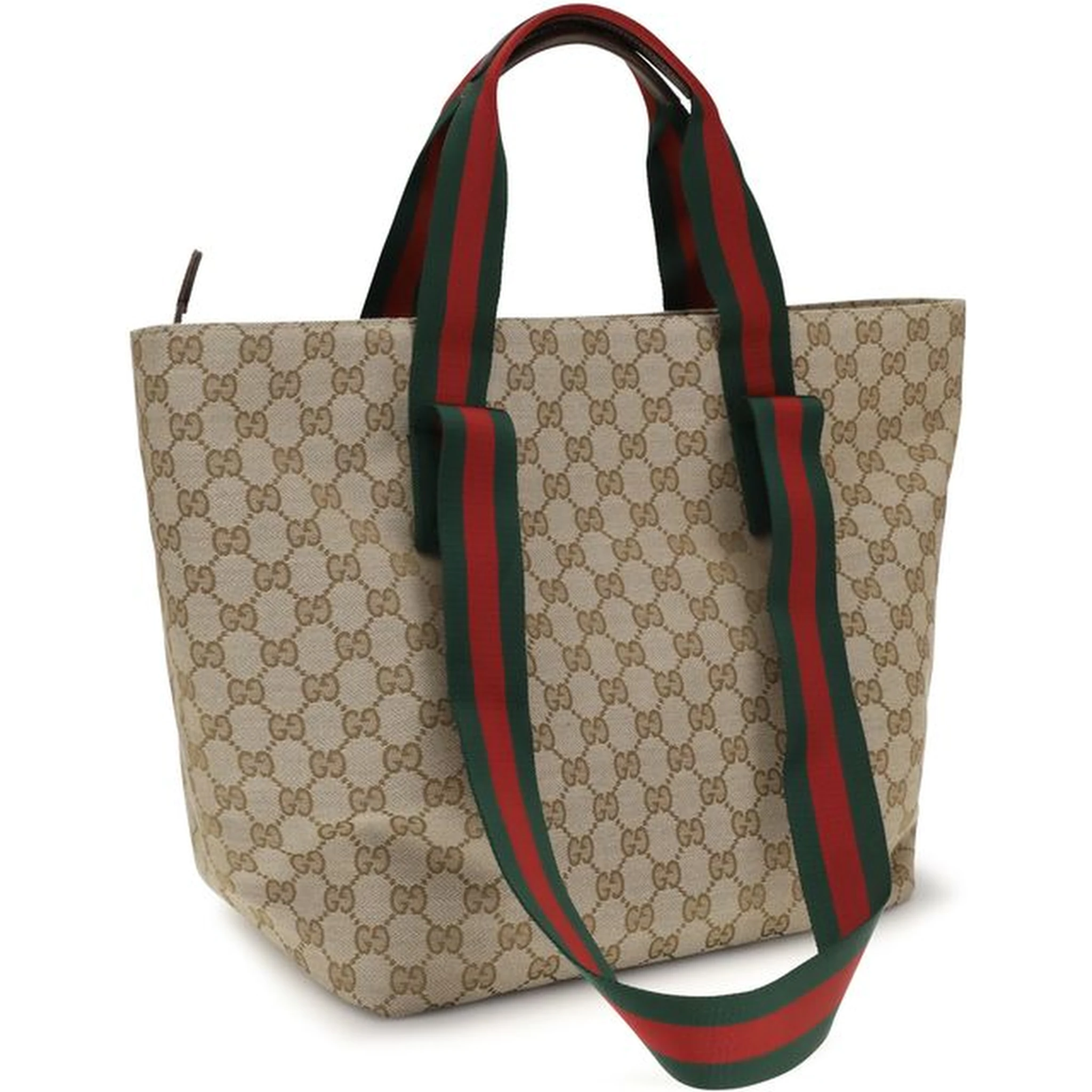 Beige Fabric Shoulder Bag