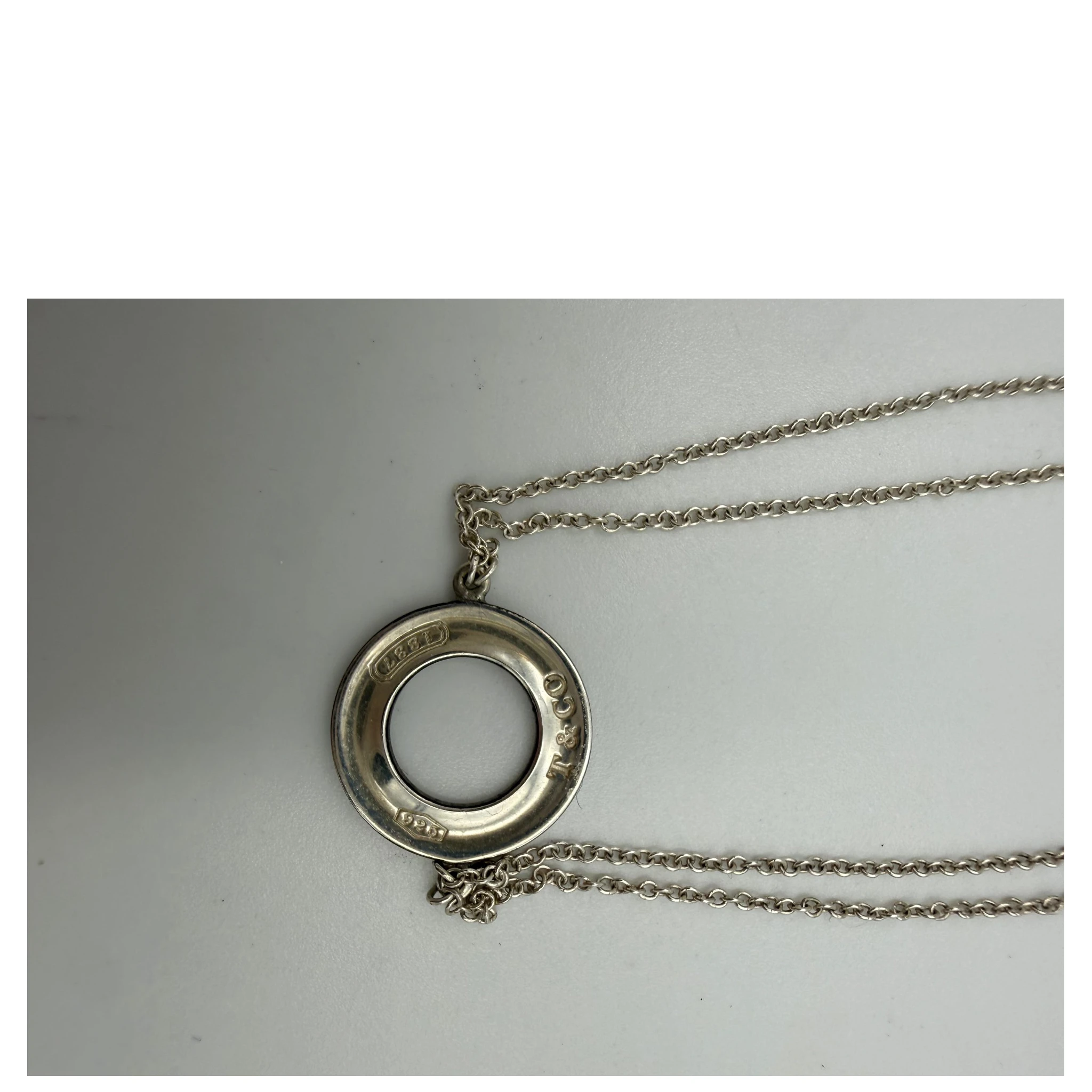 TIFFANY & CO. Silver Bracelet with Double Chain