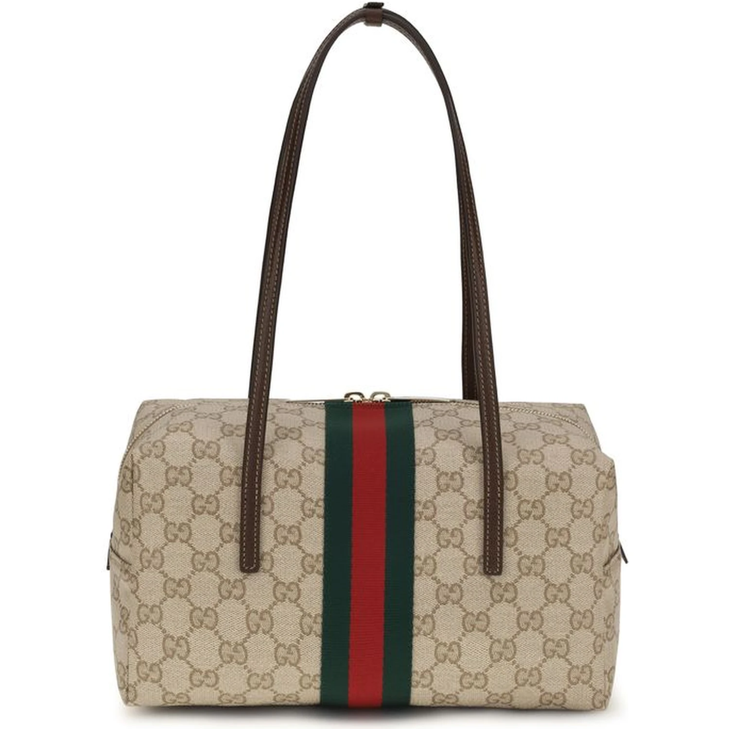 Beige Fabric Handbag