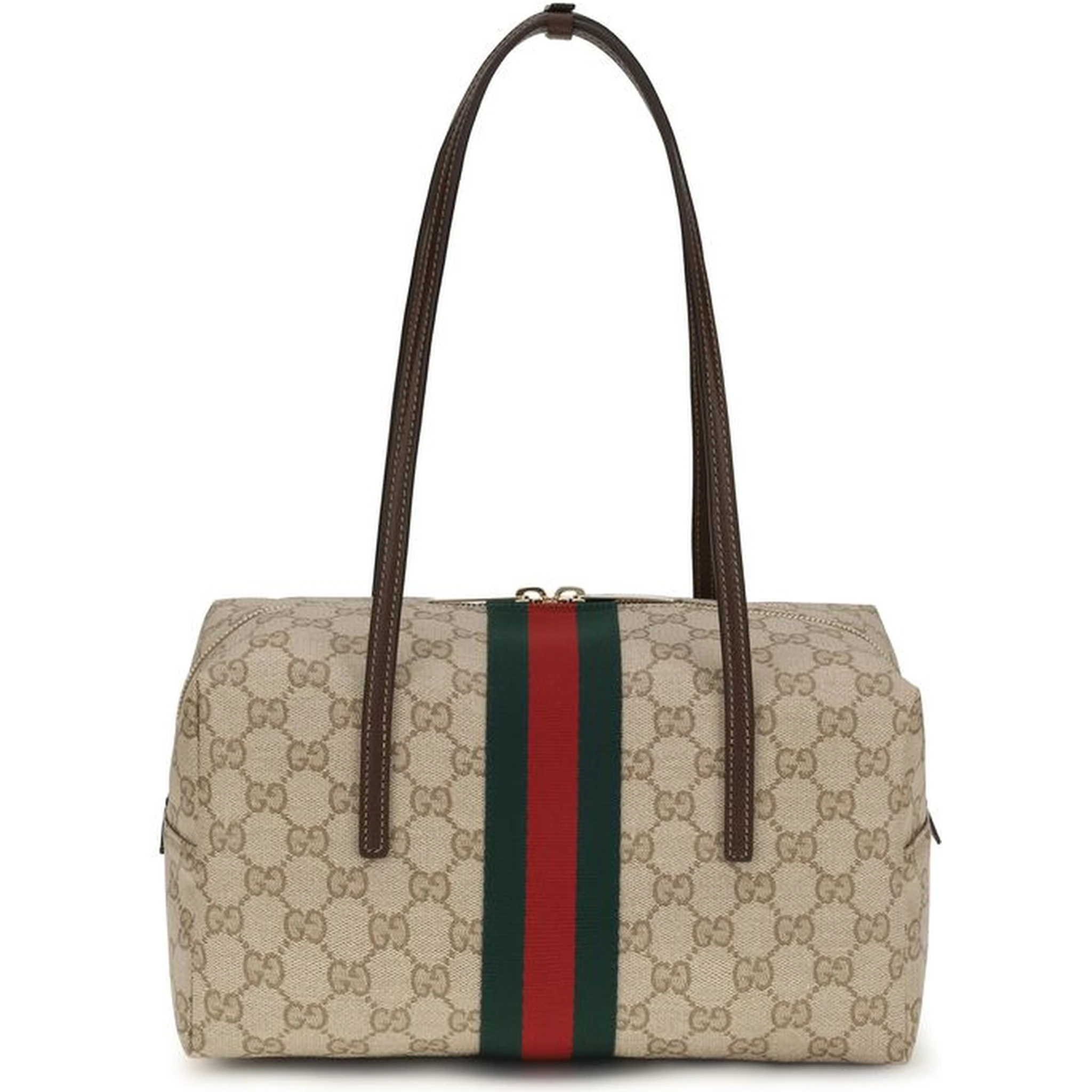 Beige Fabric Handbag